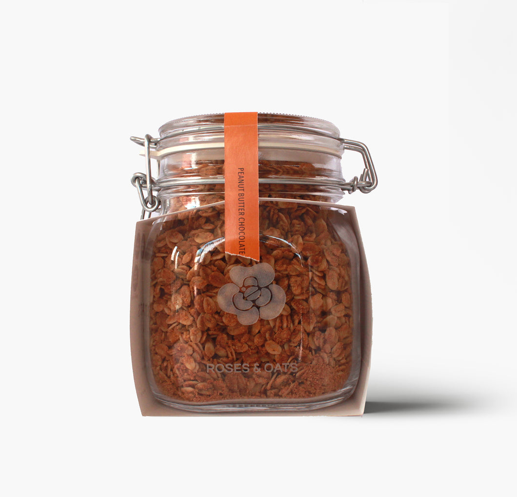 Granola peanut butter chocolate Roses & Oats